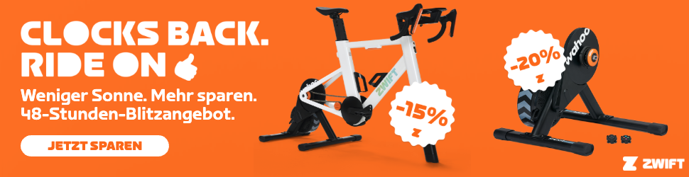 Clocks Back - Ride On! 48h Zwift-Hardware-Aktion zum Start der Indoor-Saison